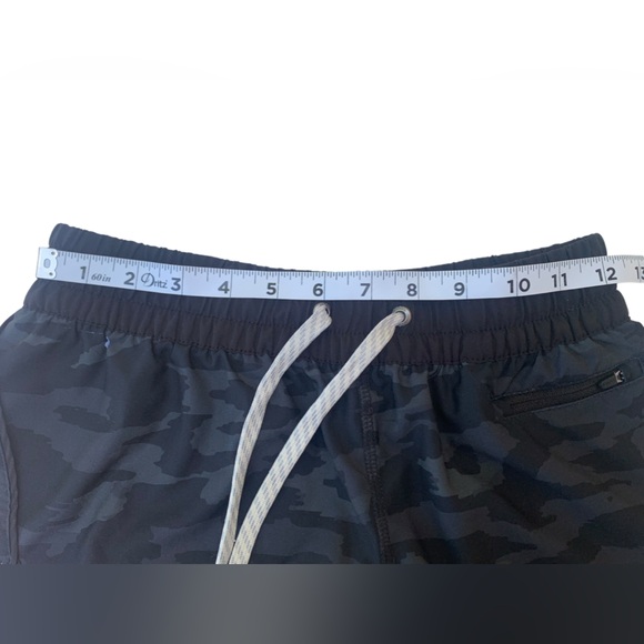 Vuori Clementine Black Watercolor Camo Athletic Shorts - Picture 6 of 8